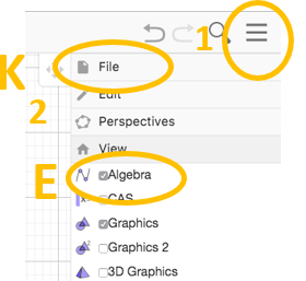 GeoGebra snap options