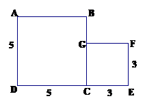 two squares side-by-side