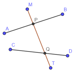 lines with a transversal