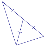 median half the length of side